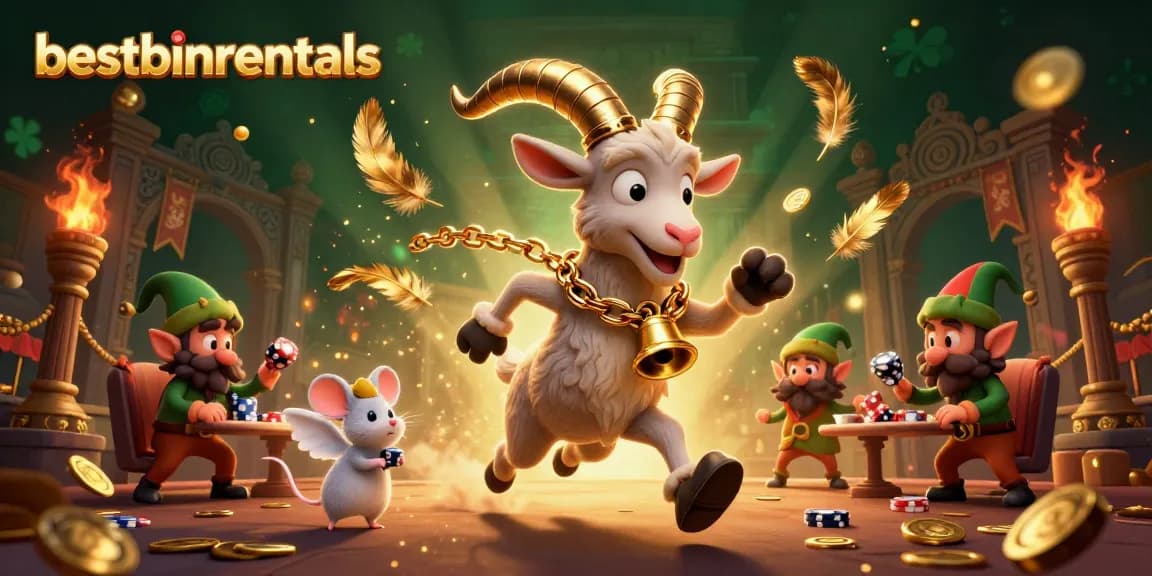 Experience the excitement of bestbinrentals in a vibrant casino scene filled with animated characters and dynamic game elements.
