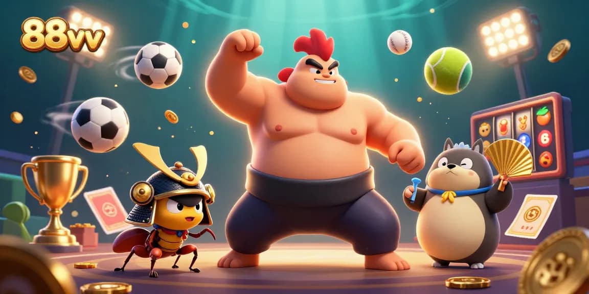 Engage with thrilling gaming action at 88vv featuring vibrant characters and dynamic sports elements.