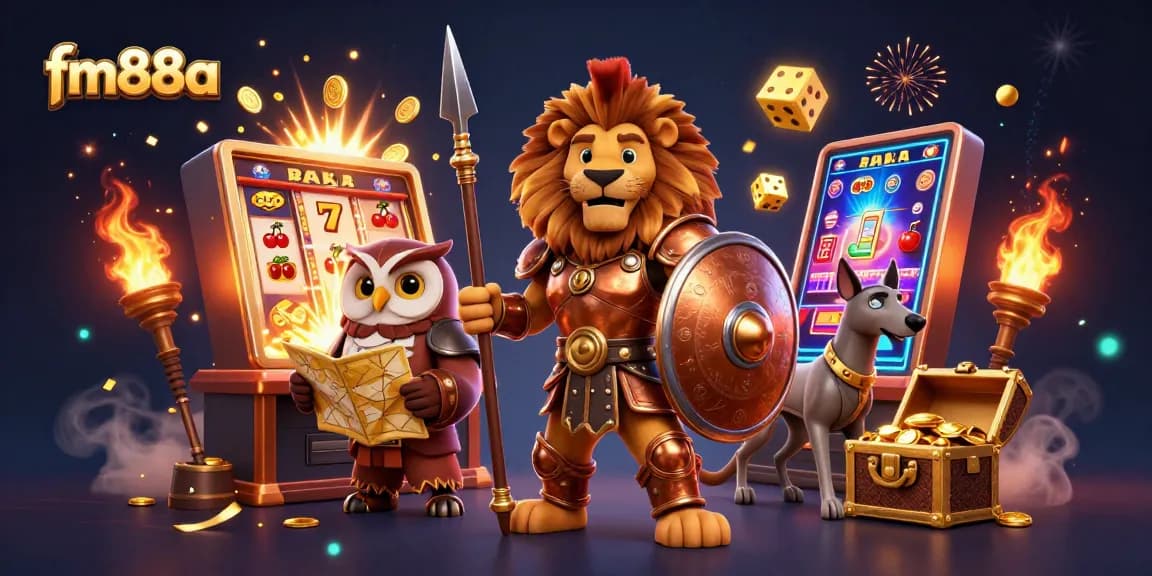 Experience thrilling gameplay at fm88a with 3D characters amidst a jackpot explosion of casino treasures