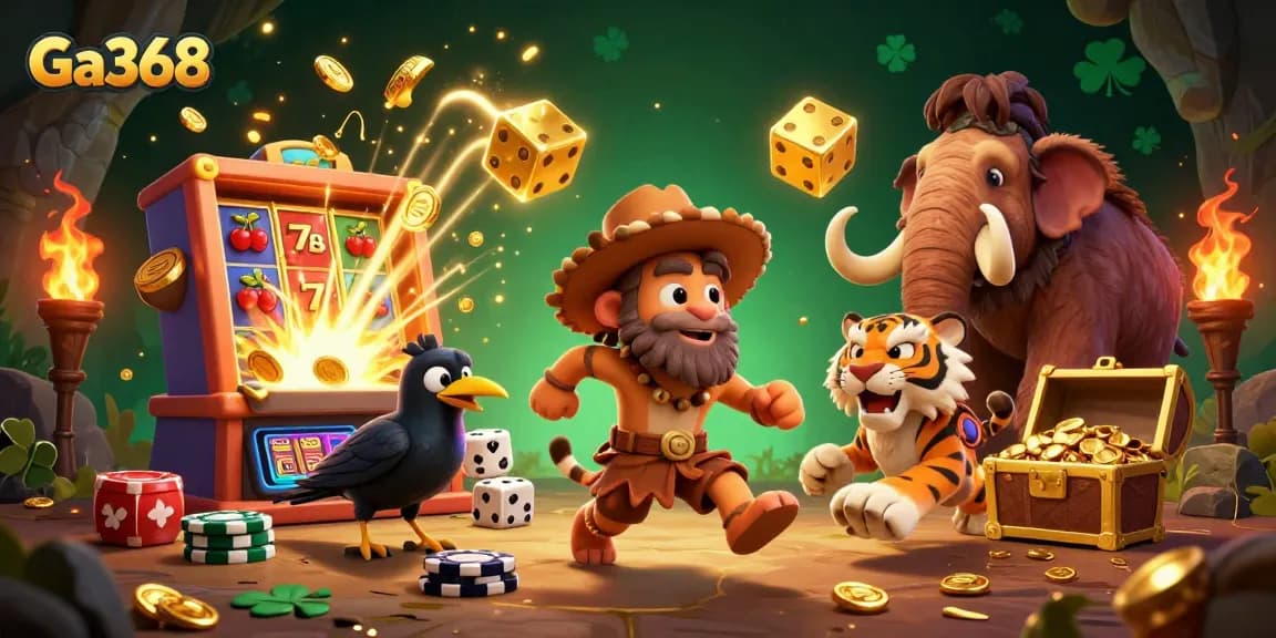 Experience Ga368's thrilling prehistoric casino with dynamic games, exciting jackpots, and vibrant visuals.