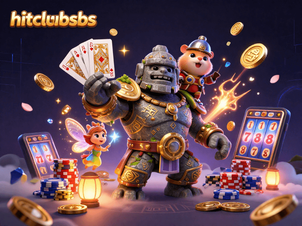 Engage with hitclubsbs as you spin the slot reels and win big with cascading gems and coins.