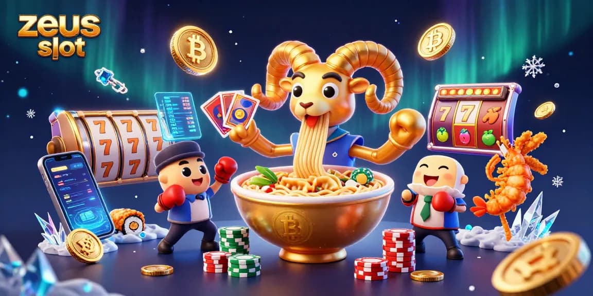 Engage with zeus slot through a vibrant 3D illustration showcasing characters and dynamic gaming elements.