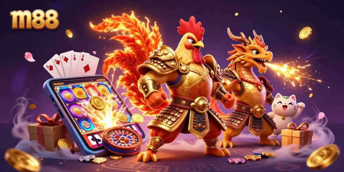 Experience thrilling betting with m88 as rooster warriors and dynamic slot games come alive!
