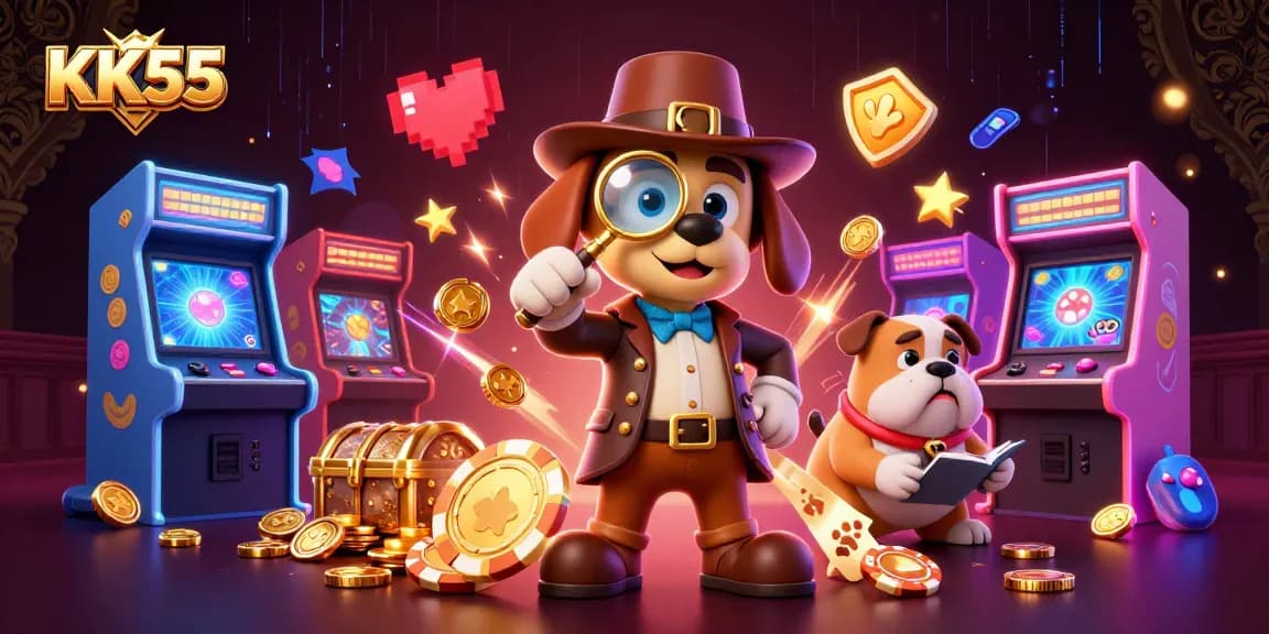 Play exciting casino games with KK55's vibrant characters and gold poker themes.
