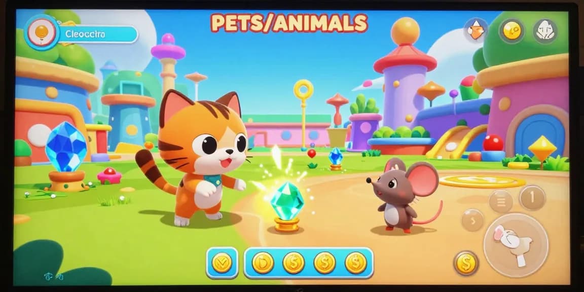 Engaging Cleocatra no Brasil gaming scene with animation and playful cat character.