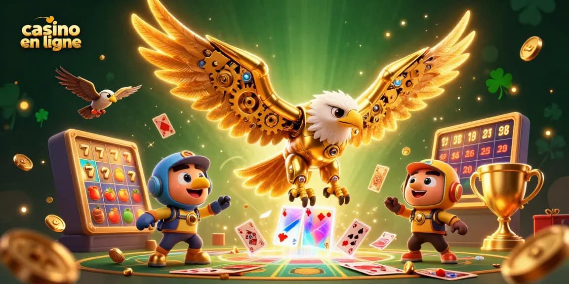 Jouez à casino en ligne avec des jeux de machines à sous et des symboles de jackpot captivants.