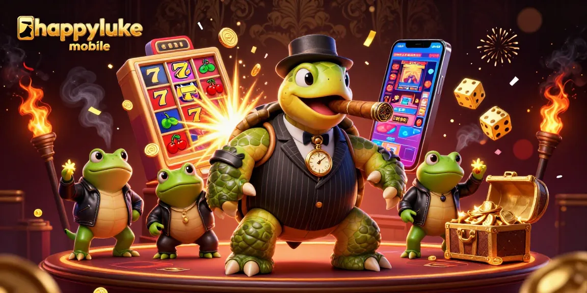 Experience happyluke mobile excitement with a vibrant casino scene featuring rich animations and colorful game elements.