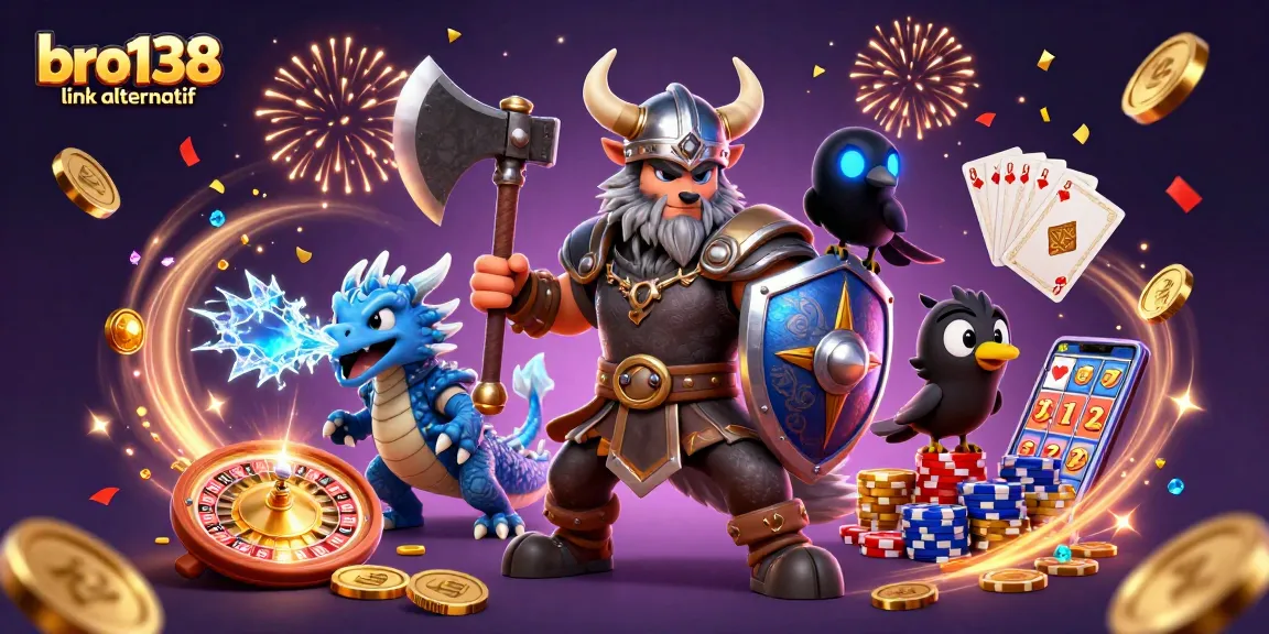 Experience thrilling gaming with bro138 link alternatif, featuring dynamic characters and casino elements.