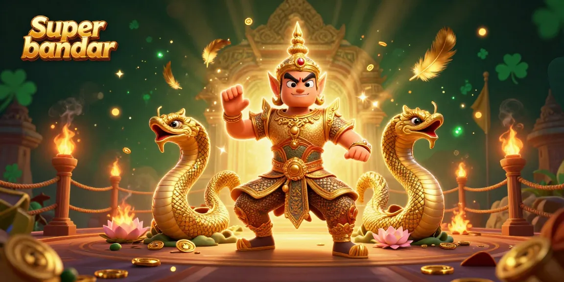 Super bandar menghadirkan ilustrasi kasino mewah dengan monster dan elemen taruhan yang bersemangat.