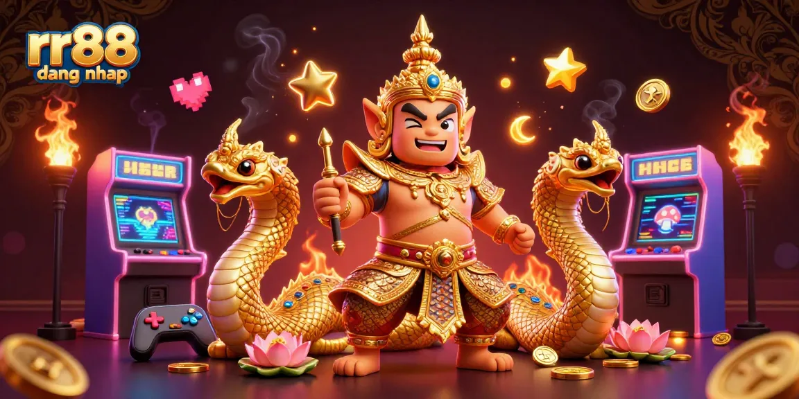 Join exciting gaming at rr88 dang nhap with vibrant arcade elements and iconic characters.
