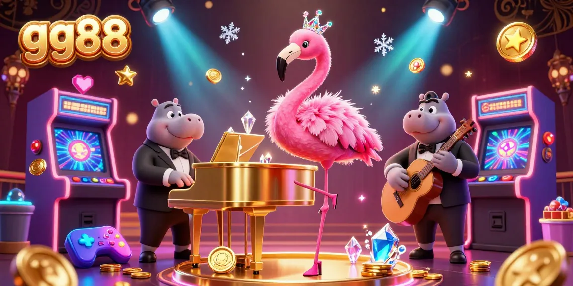 Experience exciting gameplay at gg88 with a vibrant casino scene featuring colorful characters and striking elements.