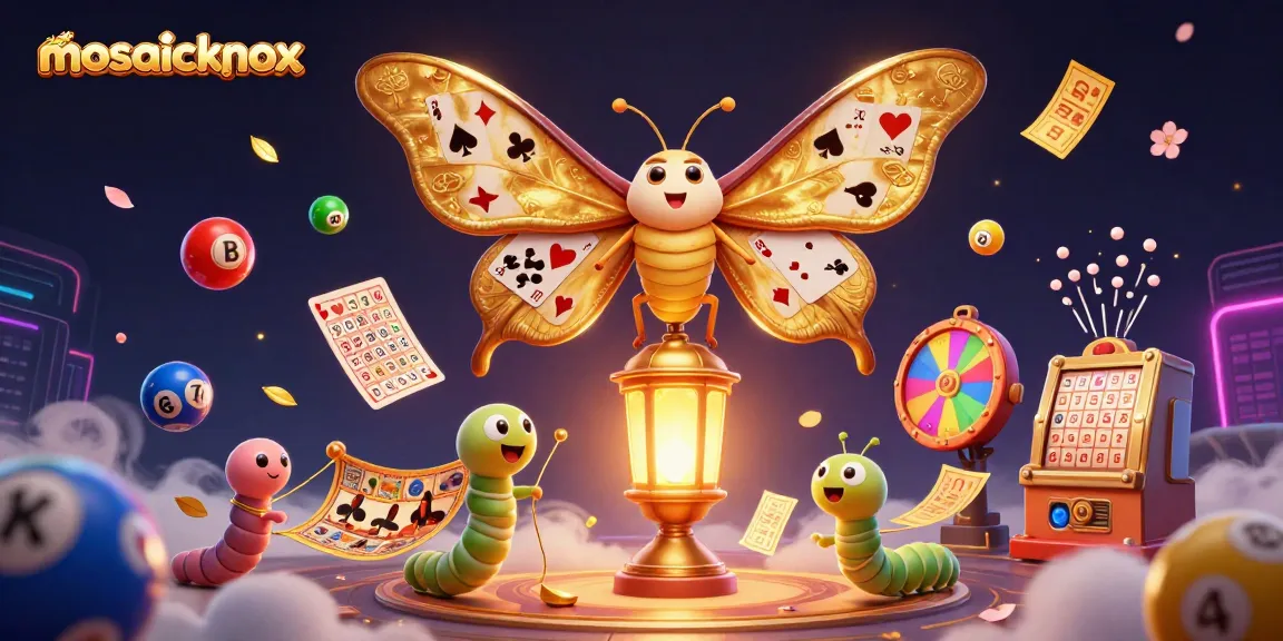 Experience the excitement of mosaicknox with vibrant lottery scenes and captivating casino graphics.
