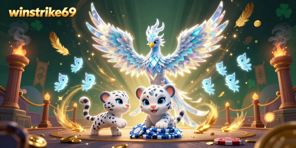 Winstrike69 unleashes the excitement of gaming with a vibrant, festive illustrated scene of adventure!