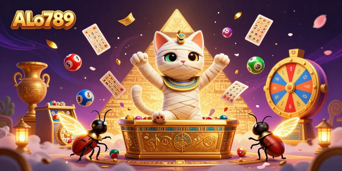 Engage with ALo789's exciting gaming experience featuring a dazzling Egyptian theme in a pyramid casino.