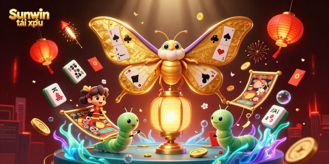 Engage in thrilling Sunwin tài xỉu gameplay as vibrant 3D characters illuminate the casino scene.