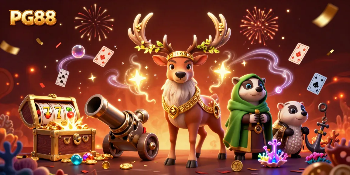 Engage in thrilling moments at PG88 with vibrant characters and casino elements enhancing your gaming experience.
