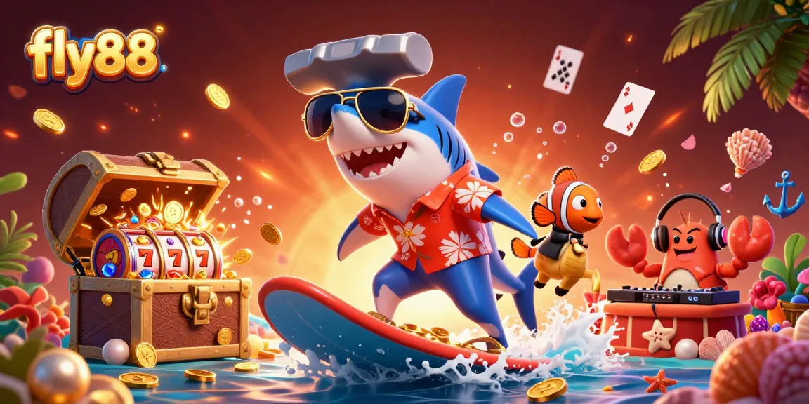 Bet on fly88 and experience thrilling adventures in a vibrant underwater casino landscape.