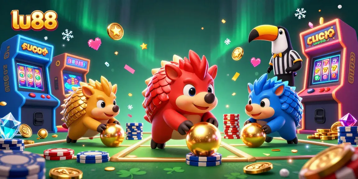 Engage with the exciting world of lu88 as vibrant pangolins roll through casino chips and golden jackpots.