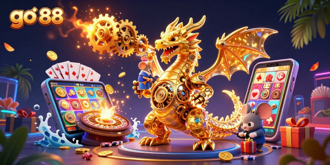 Experience thrilling gaming with the go 88 dragon guardian amidst slot games and poker action.
