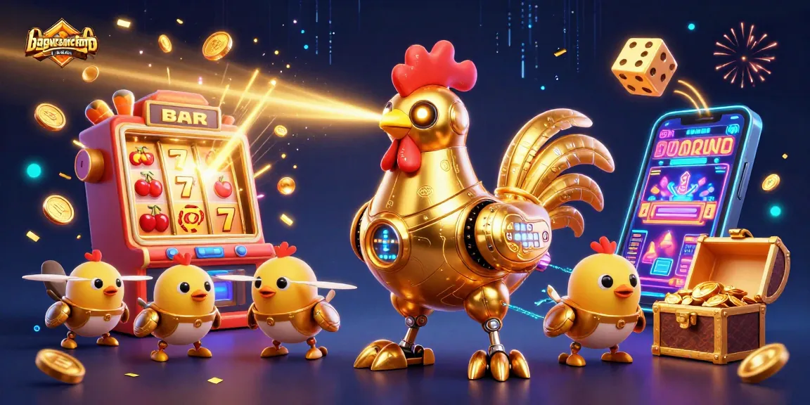 Experience the thrill of winning at bagus-surfcamp with this vibrant casino illustration showcasing dynamic gaming action.