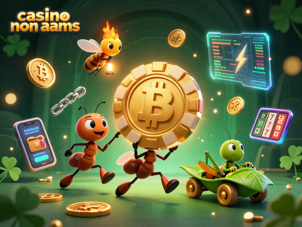 Gioca a casino non AAMS con un team di formiche che porta una fiches d'oro in un'avventura!