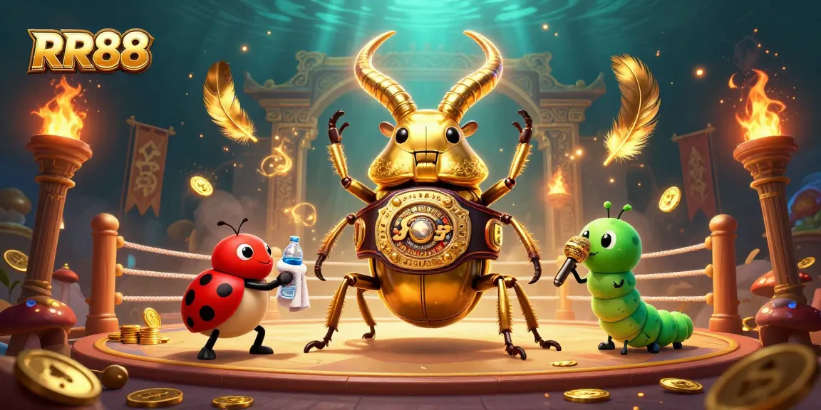 Engage in thrilling gameplay at RR88 with vibrant characters and a dynamic casino setting illustration