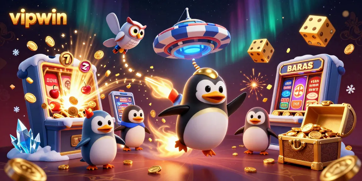 Experience the thrill of winning at vipwin with a vibrant 3D illustration showcasing exciting casino elements.