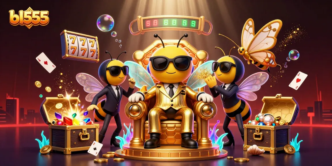 Experience thrilling gameplay at bl555 with animated scenes of slots and casino action in a vibrant 3D illustration.