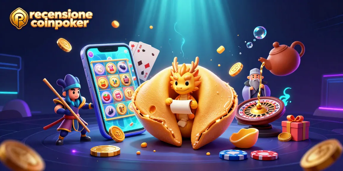 Scopri la recensione coinpoker con un'immagine vibrante di giocatori e caratteristiche del poker online.
