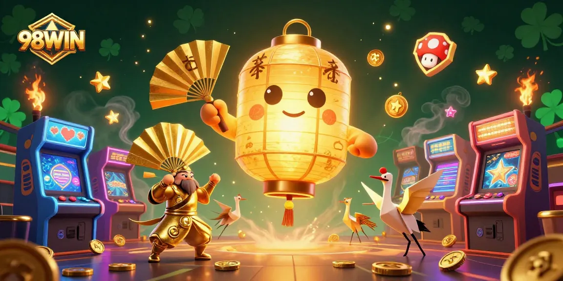 Experience thrilling gameplay at 98WIN's vibrant online casino with enchanting golden elements.
