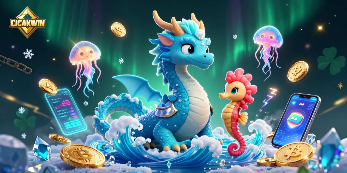 CICAKWIN illuminates the gaming experience with animated 3D characters and vibrant cryptocurrency elements, adapting to casino dynamics.