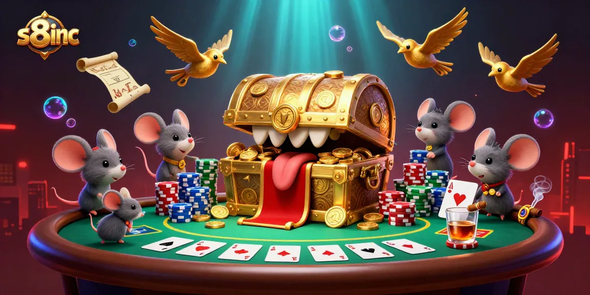 Spin slots and enjoy top games at s8inc with this vibrant illustration of a casino scene.