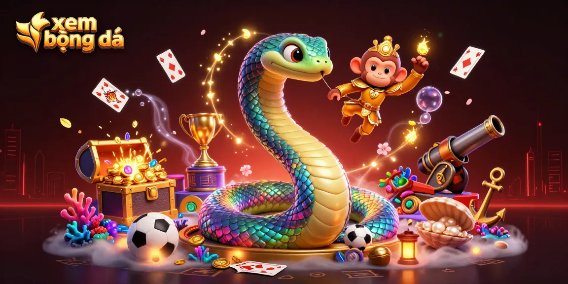 Bet on xem bóng đá with an energetic scene featuring colorful characters and dynamic gaming elements.