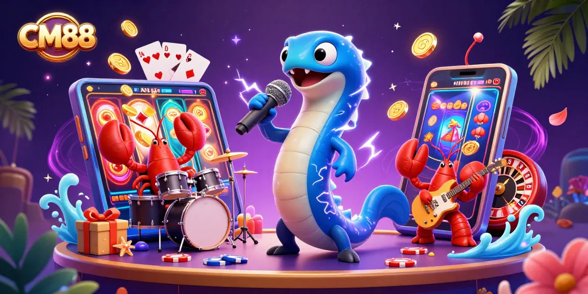 CM88 unleashes vibrant gaming excitement in an energetic underwater casino performance.