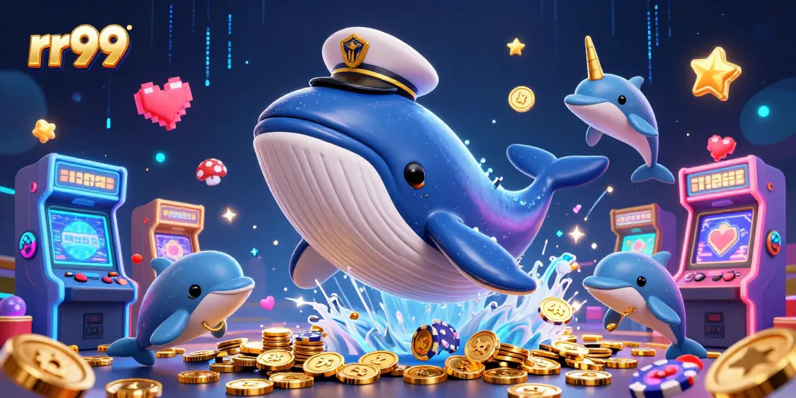 Experience the thrill of rr99 casino adventures with whales, dolphins, and gaming elements.