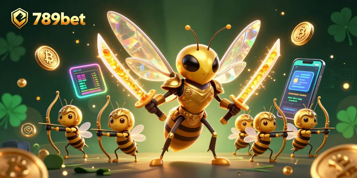 Experience thrilling gambling action with 789bet's vibrant 3D casino illustration.