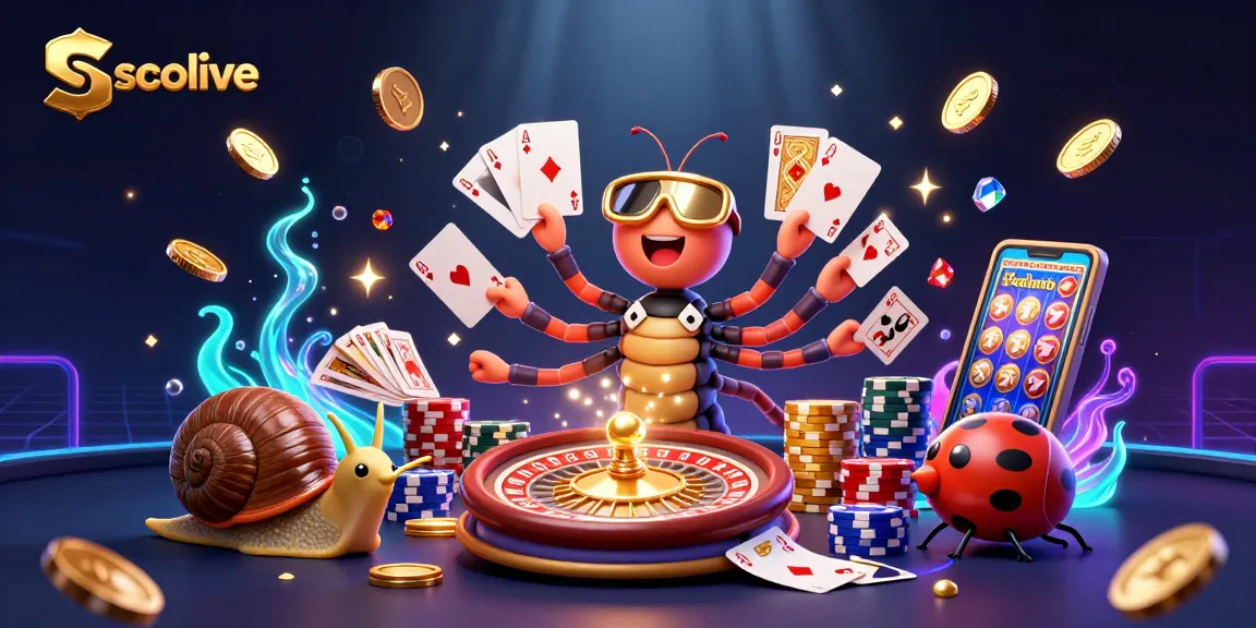 Socolive shows an exciting gambling scene with colorful casino characters and dynamic game elements