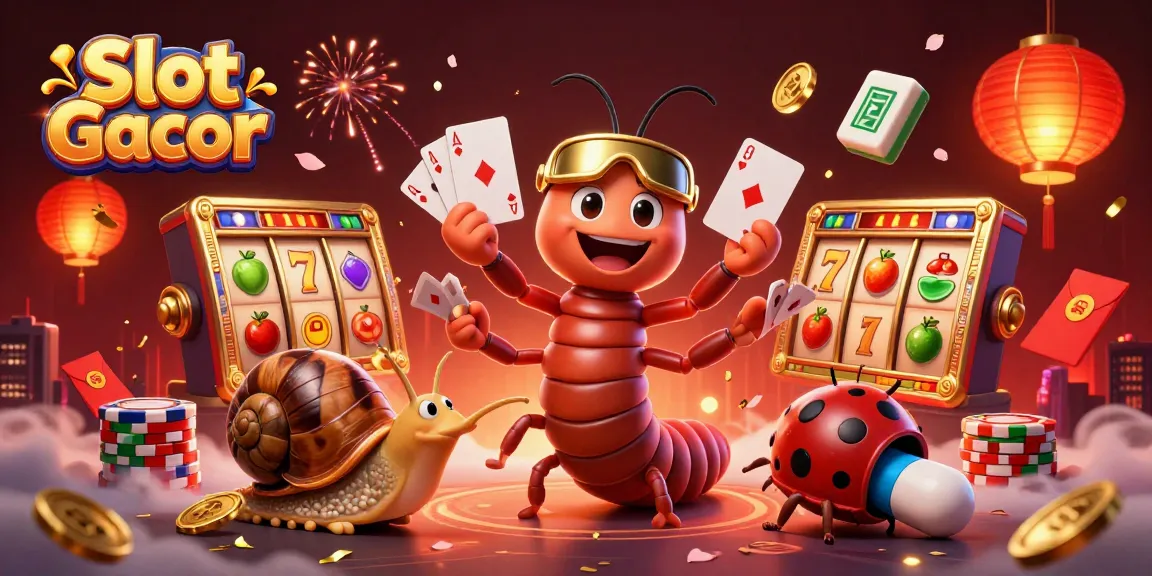 Experience thrilling Slot Gacor action with vivid characters amid casino excitement.