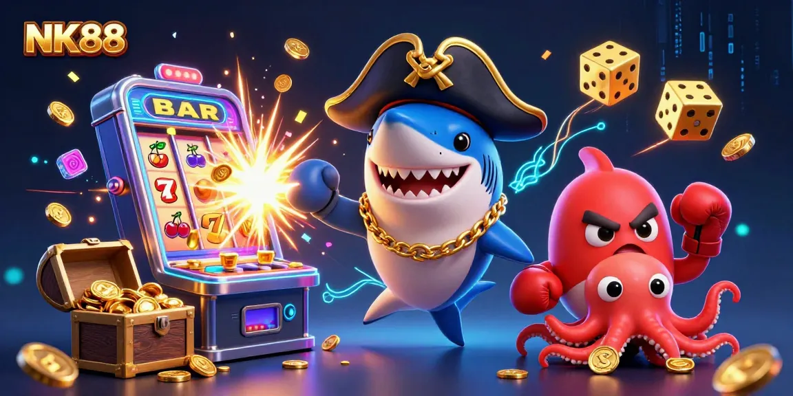 Immerse yourself in the thrilling casino action at NK88 with colorful characters and engaging games.