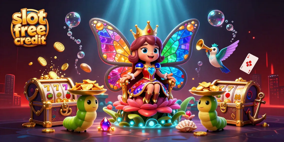 Spin the reels with slot free credit, unlocking dazzling wins in a vibrant casino scene.