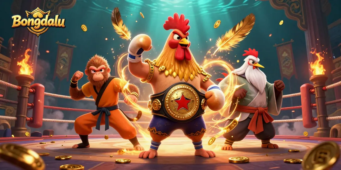Bongdalu showcases thrilling betting action with colorful characters and a vibrant gambling arena.