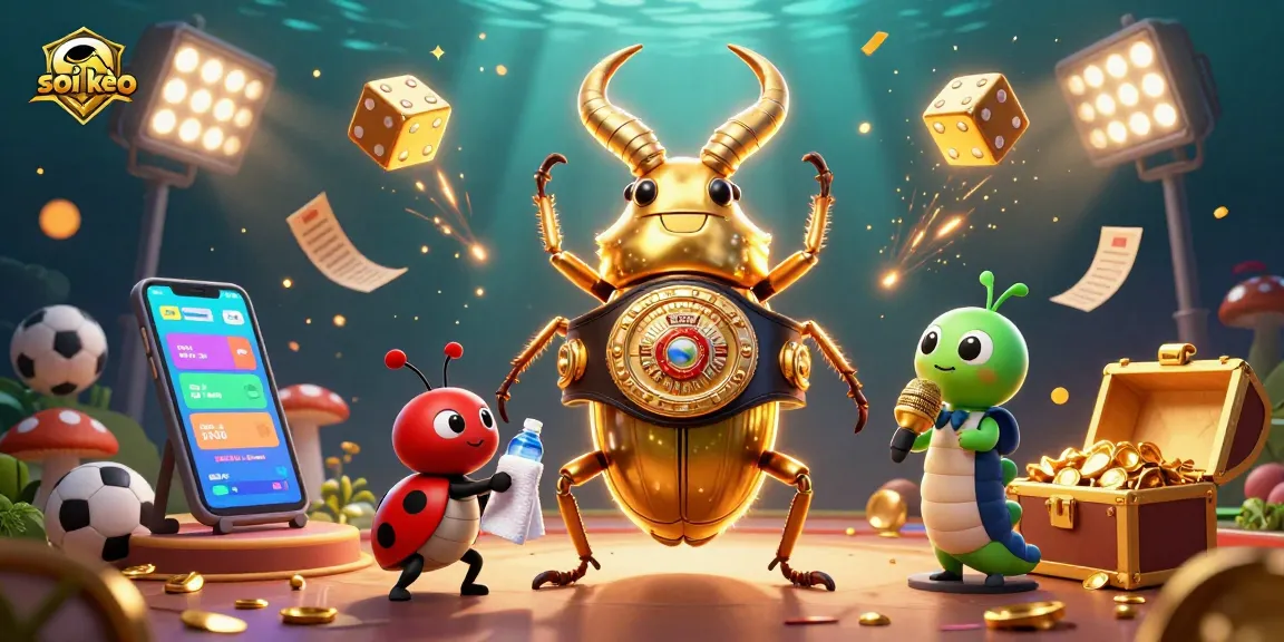 Soi kèo analysis in a vibrant betting scene with colorful sports betting elements and characters.