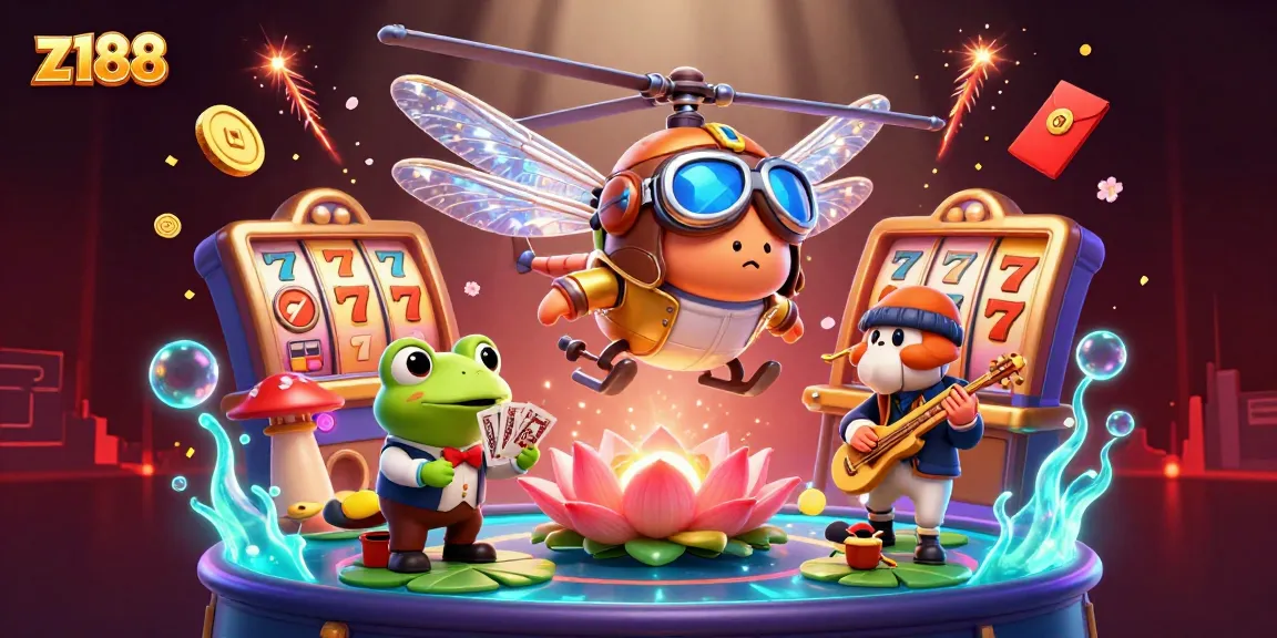 Experience the excitement of z188 with a vibrant casino scene featuring dynamic game elements and thrilling characters.