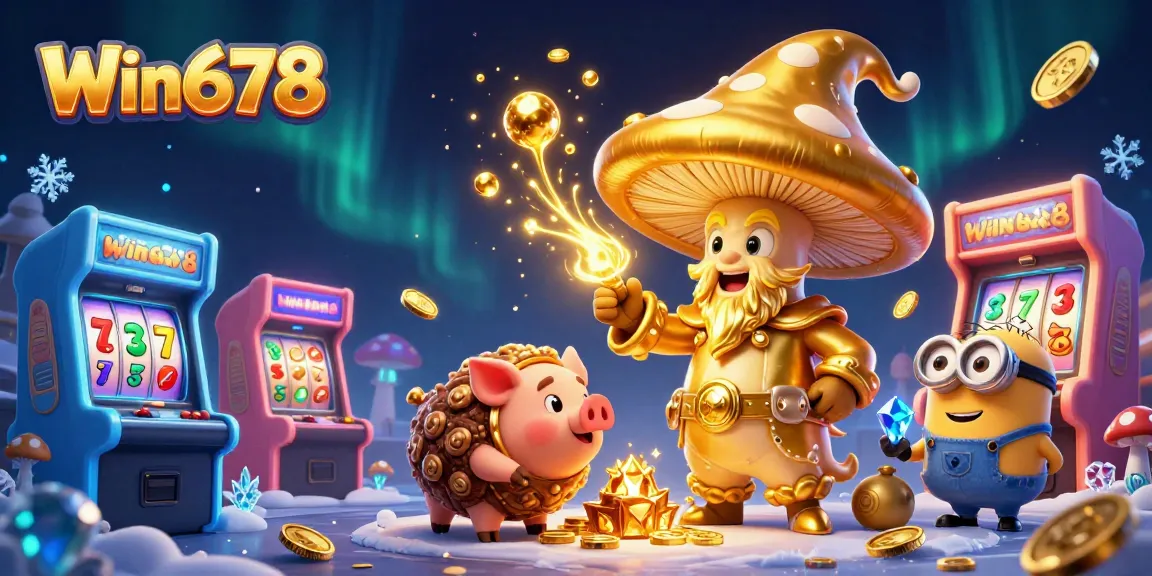 Win678 offers a magical 3D gaming experience filled with golden treasures and dynamic gameplay.