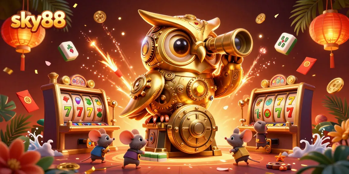 Experience the thrill of sky88's vibrant casino world with dynamic 3D characters and rich game elements.