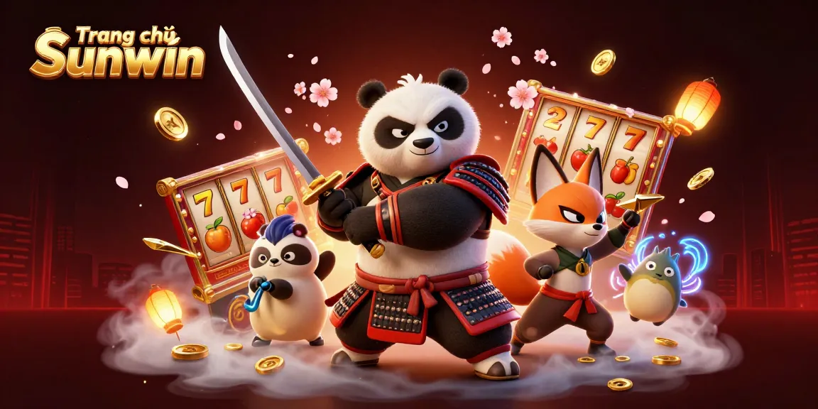 Engage with exciting slots and jackpots at Trang chủ Sunwin, featuring vivid characters and game elements.