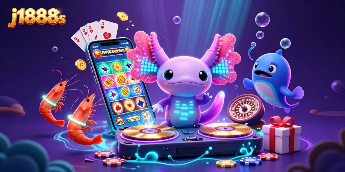 Engage with j1888s by enjoying vibrant casino-themed illustration featuring energetic characters and lively gaming elements.
