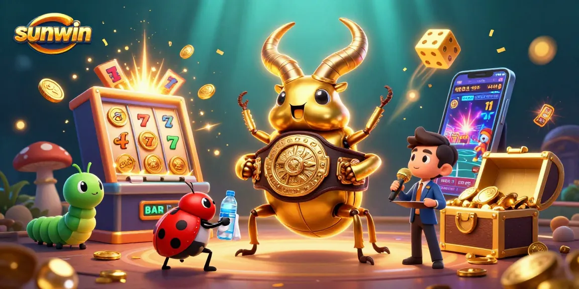 Spin to win with sunwin as the golden stag beetle battles for jackpot riches!