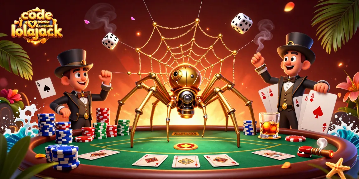 Code promo du casino lolajack pour attraper des gains dans une scène de jeu animée