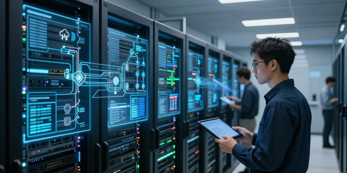 GO8 cloud computing data center with advanced security systems, showcasing innovative technology.